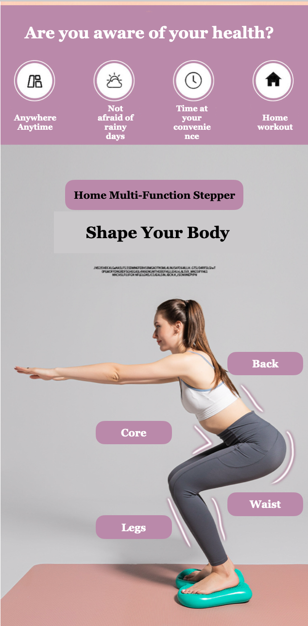 Women's Home Aerobic Fitness Equipment - Multi-Function Air Stepper for Professional Fat Burning, Shaping, and Stepping Exercises