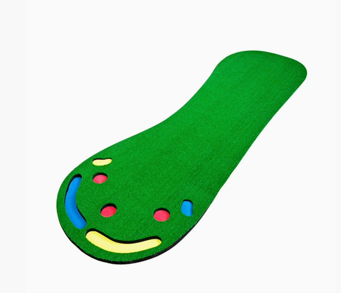 Portable Multi-Slope Golf Putting Green Trainer - Extra Large Putter Mat for Indoor/Outdoor Practice